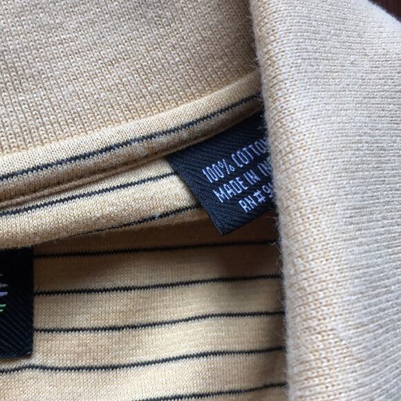 Bolle Golf XL Polo Short Sleeve Yellow Shirt Men's Size XL - Picture 8 of 8